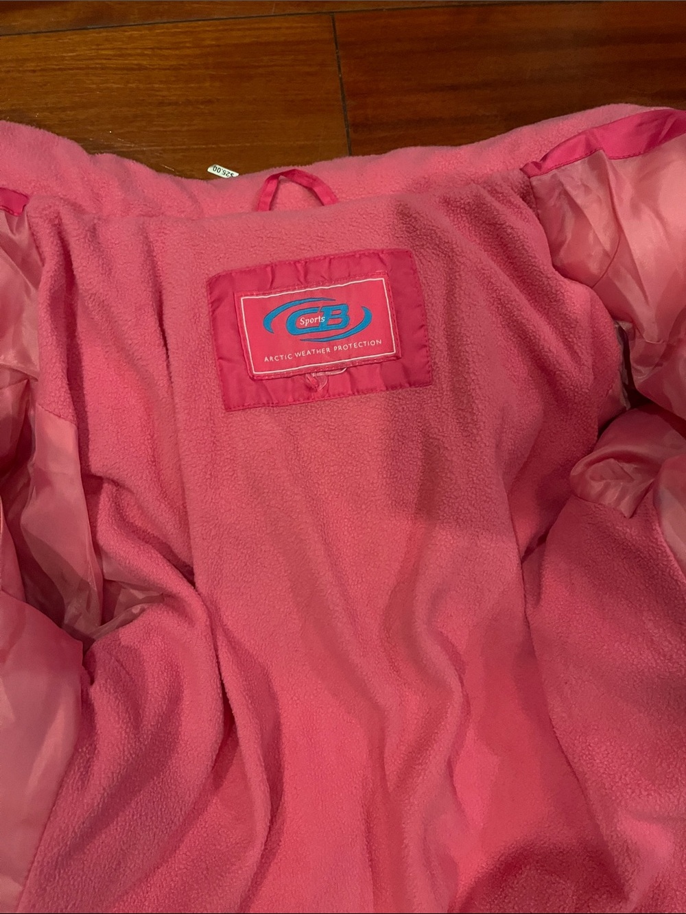 Girls' Pink Hooded Puffer Jacket size 12 Preloved - Picture 5 of 6
